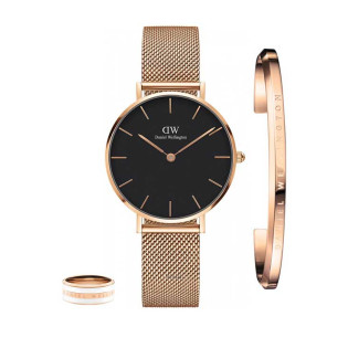      Daniel Wellington Classic bracelet satin white offert et bague